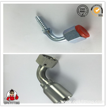 90° Metric Female 24° Cone O-Ring L. T.     Stainless Steel Pipe Fitting   (20491)